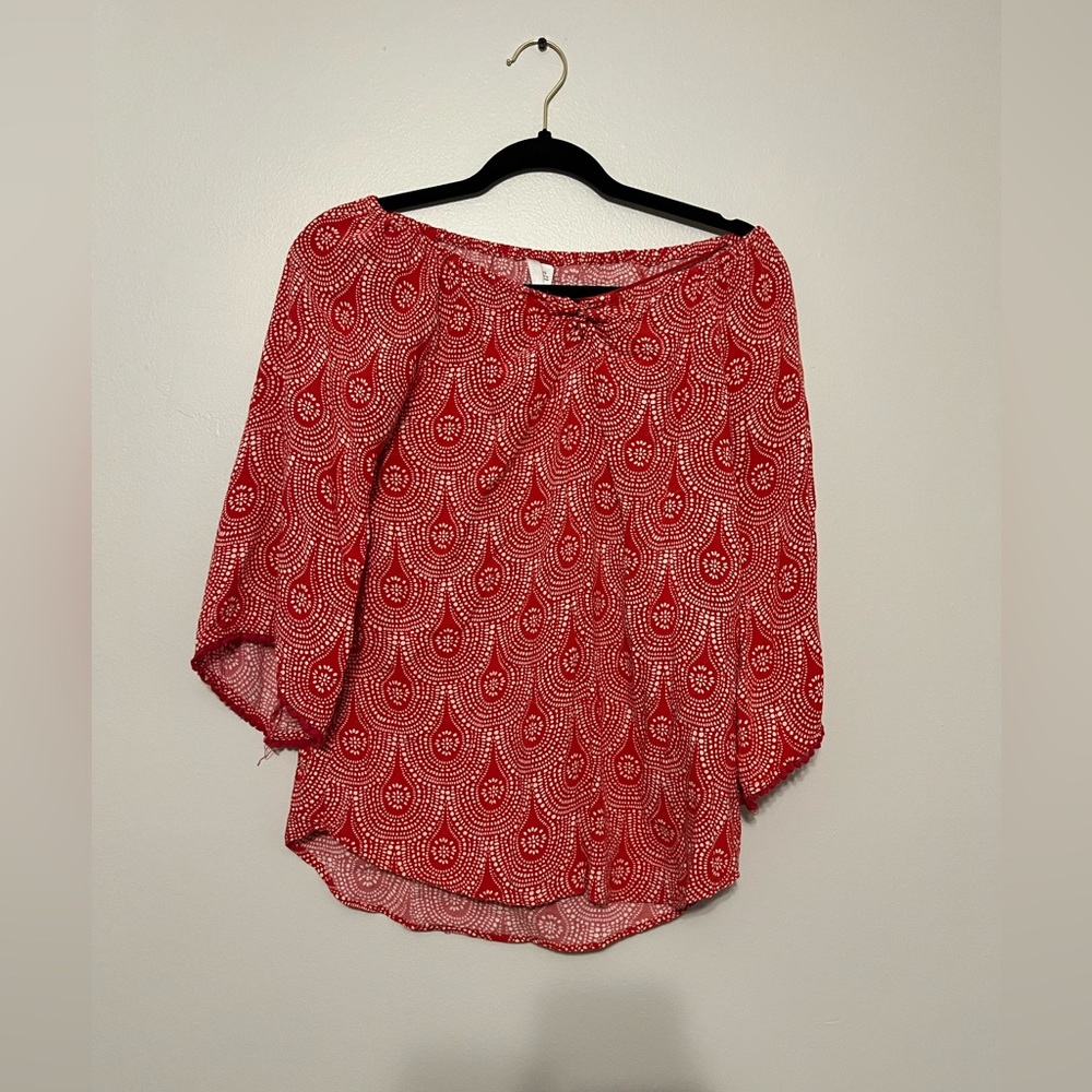 Red Blouse for work